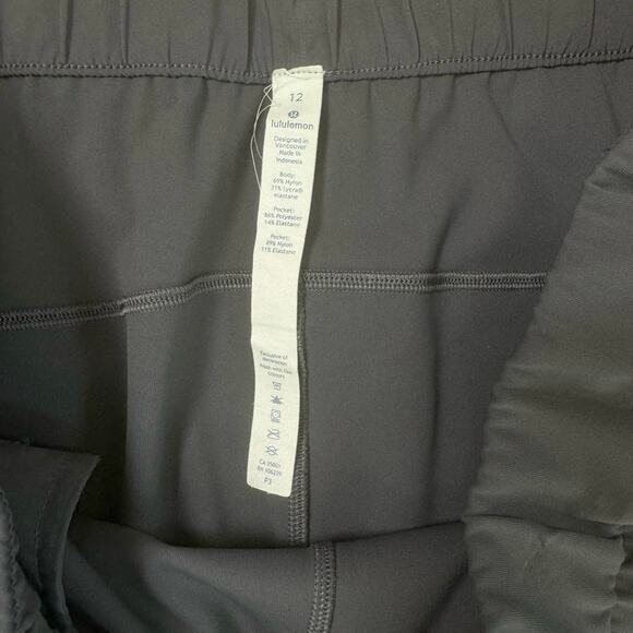 Lululemon Dark Shadow On the Fly 7/8 Crop Pant Womens Size 12 High Rise Slim Fit - Picture 7 of 14